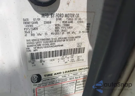 2010 Ford Expedition Limited from USA, damaged, VIN 1FMJU1K57AEA07048